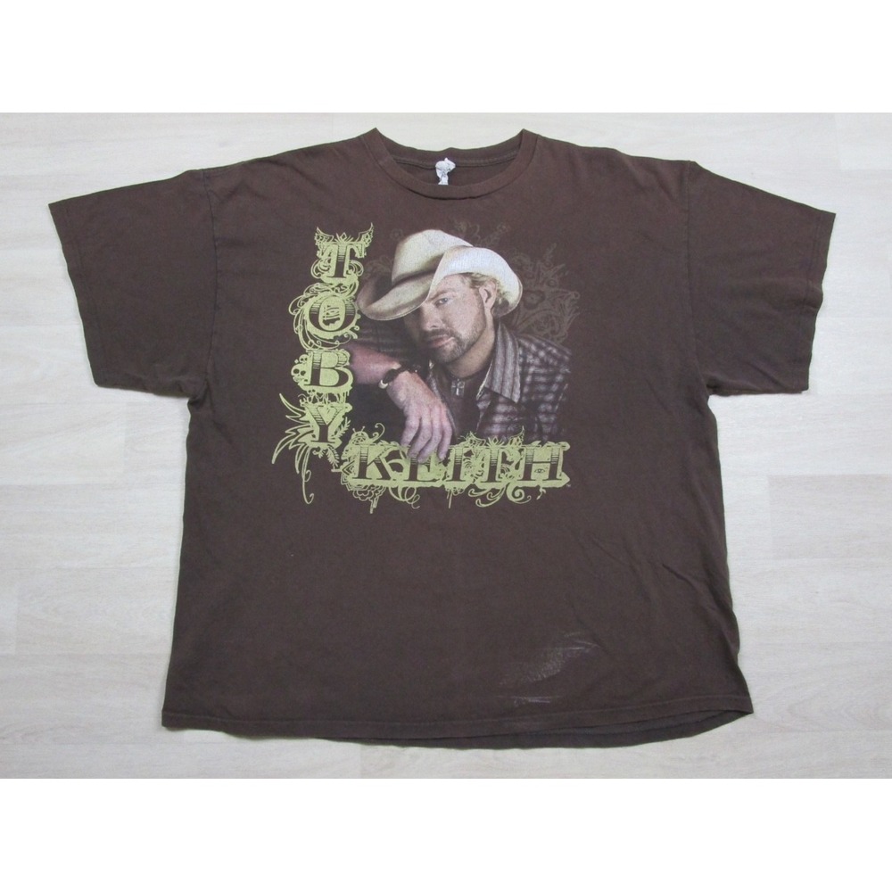 Vintage Y2K Toby Keith T-Shirt (2XL) Americas Toughest Tour 2009 Country Music